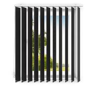 time4blinds - Store à lamelles - Store Vertical - lamelles pour Les Bureaux et pour la Maison et l'appartement - 165x200 cm - Noir Classique