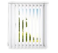 time4blinds - Store à lamelles - Store Vertical - lamelles pour Les Bureaux et pour la Maison et l'appartement - 130x220 cm - Blanc Classique