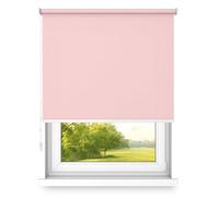 Time4Blinds Store Enrouleur à Suspendre - Fixation Murale ou Plafond - Grande Taille - Fi32 - Support en Acier - Semi-occultant - Couleur Rose - 900 x 3000 mm
