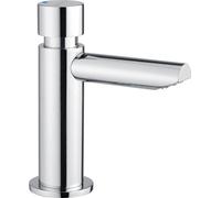 Timed washbasin mixer