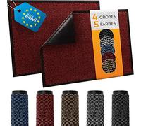TIMELEOS Paillasson 40x60 cm Rouge De l'europe S-XXL pour l'intérieur & l'extérieur -Piégeur de saleté avec Une Absorption extrêmement Forte de la saleté et de l'humidité Tapis de propreté