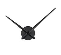 Timelike Aiguilles 3D, Grandes Aiguilles à Quartz, Kit de Mécanisme d'Horloge Murale, Pièces de Rechange à Faire Soi-Même (Noir-T42B)