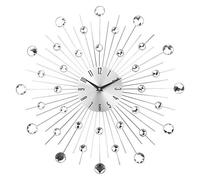 Timelike Horloge Murale élégante en Diamant - Grande Horloge silencieuse sans tic-tac - Chiffres Arabes - Décoration pour Salon, Chambre à Coucher, Cuisine, décoration d'intérieur (50 cm)