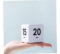 Timer du Cube Pomodoro Minute Minute Cube Timer pour la Gestion du Temps 15-60 Minutes, Blanc