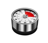 Timer,Minuteur de Cuisine mécanique, Minuterie magnétique adsorbable,Affichage Temps Restant avec Alarme Sonore,Minuterie Aimanté,Timer pour Cuisson - 60 Minutes.