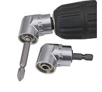 TIMESETL Tournevis Porte-Adaptateur 105 Degrés Perceuses à Angle Droit Pilote et Adaptateur Renvoi d'angle pour Visseuse Hexagonal 1/4 '' Accessoires pour Tournevis, 6,35MM