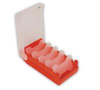 TimeTex Boîte à fiches A8 en plastique Rouge