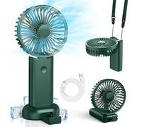 Timiyou Mini Ventilateur, Ventilateur de Poche Personnel Portatif Electrique Fan de Bureau À Pile Silencieux Ventilateur À Main pour Voyages,Maquillage,Camping,L'extérieur,L'intérieur,Les Déplacements