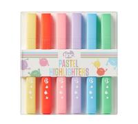 Tinc - Set de Surligneurs Pastel aux Couleurs Douces - Ensemble de Marqueurs à Pointe Biseautée avec Étui de Transport - Fournitures Scolaires Créatives pour École et Bureau - Multicolore - Lot de 6