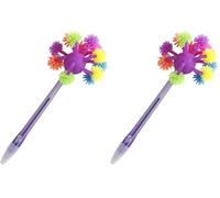 Tinc, Stylo Fantaisie Enfants, Stylo Personnage Lumineux, Tête Vacillante, Encre Bleue, Accessoire École, Jouet Amusant, Compatible Étui, Original et Fun (Lot de 2)