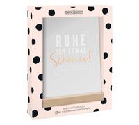Tinchenmanderinchen Lot de 12 cartes avec support en bois Doré