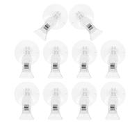 TINEASUR 10 Pièces Clips D'étiquettes à Ventouse en Plastique Léger Multi-usage pour Supports D'affichage de Prix en Supermarché et Magasins de Détail