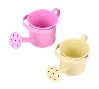 TINEASUR 2 Pièces Arrosoir Jardin Regadera Plantes pour L'extérieur Jouets pour Filles Tylon pour Enfants Eau Décor Extérieur Pouvez Petit Arrosage Pots De Fleurs Miniatures Dehors Bec Rose