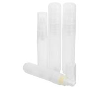TINEASUR 4 Pièces Stylo de Peinture Vide Transparent à Pointe Plate Rechargeable pour Peinture Acrylique Huile ou Encre pour Dessin Bricolage et Art Créatif
