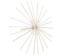TINEASUR Armature pour Ombrelle en Bambou Beige, Cadre de Parapluie Facile à Assembler, Compatible pour Décoration de Fête et Ombrelle en Papier Huilé Traditionnelle