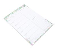 TINEASUR Bloc-notes et Papier Aimanté Fonction Rappel pour Réfrigérateur Blanc Magnétique pour Usage Quotidien et Surfaces Métalliques