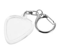 TINEASUR Boîte de Rangement Pratique pour Médiators en Plastique Transparent Porte-clés Cœur Accessoire Guitare Électrique pour Performances et Passionnés de Musique
