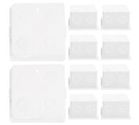 TINEASUR Boîte Électrique Murale 86 Type en Pvc Blanc, Résistance la Pression, Facile à Utiliser, Pack de 10 Pièces pour Installation Encastrée Domestique Couleur Couleur