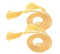 TINEASUR Cordons d'honneur Dorés pour Décoration de Salle de Banquet 2pcs en Polyester Glands Tressés et Cérémonies de Remise de Diplôme