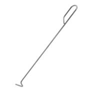 TINEASUR Crochet Utilitaire en Acier Inoxydable pour Foyer Extérieur et Barbecue, Réglage Facile Bois, Support Sécurisé pour Ustensiles de Cheminée et Outils de Feu