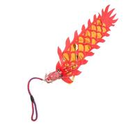 TINEASUR Décorations Chinoises de Dragon Rouge pour Nouvel an Chinois avec Tête de Dragon en Tissu Réaliste et Accessoires Colorés pour Fêtes Traditionnelles Garçon et Filles
