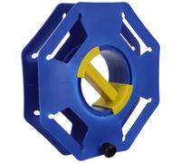TINEASUR Enrouleur de Câble Électrique Bleu en Pp avec Poignée Centrale Rotative, Organisateur de Cordons Rétractable pour Bureau et Camping