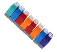 TINEASUR Ensemble de 8 Tampons D'enseignant Colorés en Plastique pour Évaluation et Récompenses en Classe, Matériel Pédagogique Unique pour Encourager Élèves
