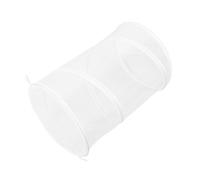 TINEASUR Housse de Plante Réutilisable, Filet de Protection pour Plantes, Mini Serrage Pop-up Ronde en Maille, Blanc, 18x13,5 Po, avec Piquets, pour Fleurs et Légumes de Patio, Pépinière
