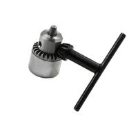 TINEASUR Mandrin de Perceuse Électrique Argenté Mandrin de Perceuse 2 Pièces Alliage D'aluminium Serrage 0,3-4mm pour Forets Bricolage Manuel à Domicile