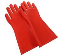 TINEASUR Moufles et Flexibles pour Électricien Isolants de Protection en Caoutchouc Rouge, Légers Paume Ergonomique, Adaptés aux Travaux à Haute Tension Interventions Électriques