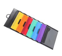 TINEASUR Organisateur de Documents Noir en Plastique Multi-couches, Trieur à Soufflets Portable pour Bureau et Voyage, Paquet de Rangement Extensible pour Dossiers et Fichiers
