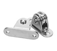 TINEASUR Poulie à Corde en Acier Inoxydable Argenté Robuste, Kit de 2 Sets Système de Poulies Simple, Facile à Nettoyer, pour Chantiers et Maisons