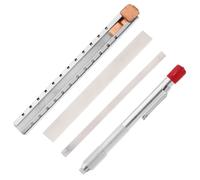 TINEASUR Stylo en Stéatite Outil de Marquage Précis pour Soudeur Porte-crayon en Fer, Surface Lisse et Plate pour Soudage Industriel