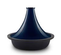 La Fonderie 1890 Tajine en fonte émaillée TINGHIR, Bol en fonte, Couvercle en fonte émaillée, Tajines et couscous, Capacité 2,5 L, Bleu