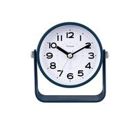 Tinload Réveil analogique pour chambre à coucher, mouvement à quartz silencieux, sans tic-tac, fonctionne à piles, avec répétition et lumière à la demande, horloge de table de chevet, idéal pour la