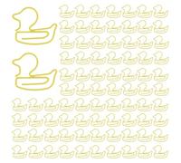 Tinoaly 100pcs Clips en Papier de Canard, Jolis Marque-pages Canard Jaune Clips Décoratifs Fournitures de Bureau Amusantes Accessoires Scolaires Cadeaux pour les Collègues Enseignants Décoration