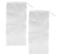 Tinoaly Lot de 2 Sacs Filtrants de Rechange 55 x 26,8 cm | Maille Fine 250 Microns et 75 Microns en Nylo pour un Nettoyage Efficace la Piscine