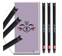 Tinte Ink Legami - Ensemble de stylos effaçables avec jolie enveloppe - (Set Chat, 3 stylos)