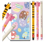 Tinte Ink Legami Lot de 3 stylos de Pâques 2025 avec enveloppes sur le thème de Pâques (lapin, abeille, papillon)
