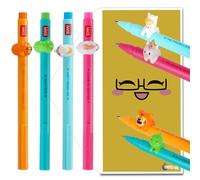 Tinte Ink Legami Stylos à encre gel Lovely Friends Choisissez 4 Set avec enveloppe cadeau! - Choisissez un design mignon ! (Set Licorne, Dino, Tigre & Lama)