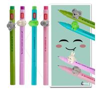 Tinte Ink Legami Stylos Gel Lovely Friends Choisissez 4 Ensemble Inclus Enveloppe Cadeau! - Choisissez un design mignon! (Set Kitty, Koala, Dino & Lapin)
