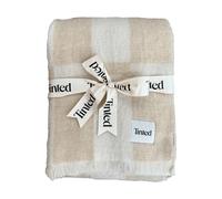 Tinted Plaid en mohair Hallin Beige-off white. 130x170 cm