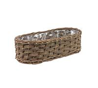 Tintours Jardinière en rotin Naturel L 51,5 cm Pot de Fleurs tressé écologique Panier en Osier