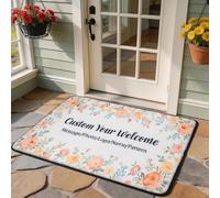Tinyboy-hbq Paillasson Personnalisé avec Noms Photo et Logo | Tapis Personnalisé Antidérapant Lavable en Machine | Objet Personnalisable comme Famille Entreprise et Animaux (50 x 75 cm)