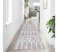 Tinyboy-hbq Tapis de Cuisine antidérapant Lavable Moquette Long Doux Gris Tapis Cuisine Devant evier pour Chambre à Coucher couloirs Salon Cuisine (Gris bohème, 80 x 200 cm)