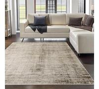 Tinyboy-hbq Tapis Salon Abstrait pour Salon Chambre à Coucher Salle à Manger Moderne Tapis de Sol Doux antidérapant Tapis Beige (Abstrait Beige Gris/Marron Clair, 120 x 160 cm)