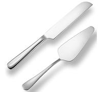 tiokin Ensemble de Couteau Et Serveur de Gâteau de Mariage, ensemble de découpe de gâteau en acier inoxydable pour le mariage comprennent un coupe-gâteau et un serveur
