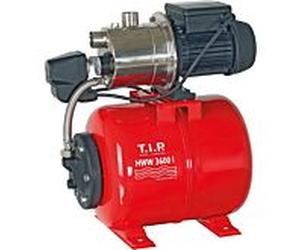 TIP Hauswasserwerk - acier inoxydable, 3 600 l/h, hauteur de refoulement 40 m, 650 W, réservoir sous pression 18 l, compact, HWW 3600 I, 31188