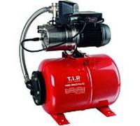TIP Hauswasserwerk - acier inoxydable, avec protection contre la marche à sec, 3 300 l/h, hauteur de refoulement 46 m, 22 l Kessel , HWW 1000/25 Plus TLS, 31145