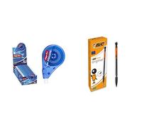 Tipp-Ex Easy Correct Ruban Correcteur - 12 m x 4,2 mm, Boîte de 10 & Matic Original Porte-Mines 0,7 mm HB, Facile à utiliser, Pour l'Ecole, au bureau ou à la Maison, Boîte de 12